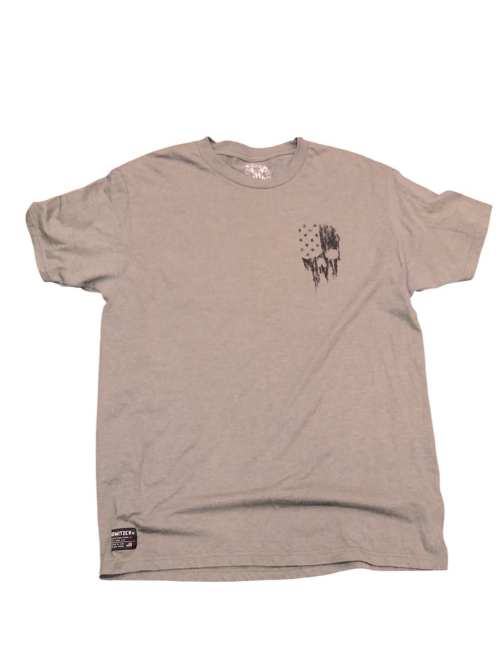Howitzer green skull T-shirt graphic size large new without tags